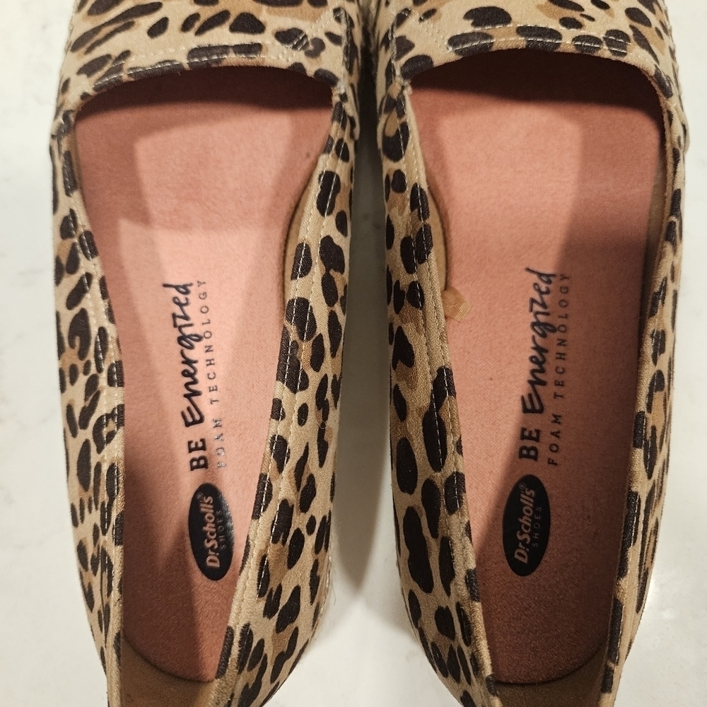 Dr. Scholls Festival Espadrilles Slip On Cheetah Print Slip On Shoes Size 10 - Picture 9 of 10